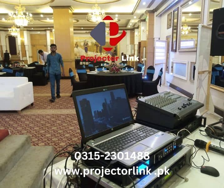 Rent Projectors SMD Screens and Sound Systems on rent in karachi 13