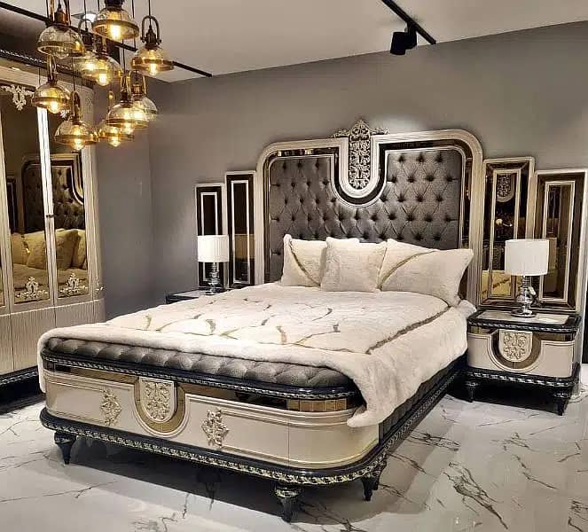Bed Set, King Size Bed, Wooden Bed and Luxury Bed 19