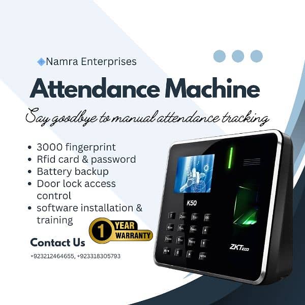 Biometric fingerprint Time Attendance machine door lock access control 0