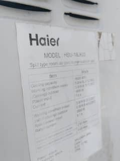 1.5 ton Haier AC (Non-Inverter) 0