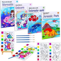 Watercolor Illustration Painting Book 12 Pages (random Designs)