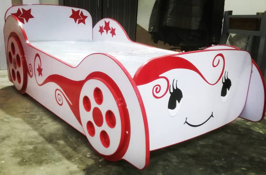 Girls Car Bed for Bedroom Sale in Pakistan, Hello Kitty Bed for Girls 1