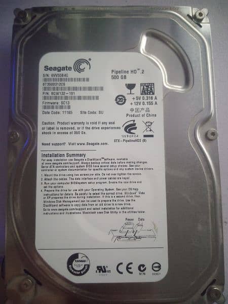 Hard drive 500 gb 0