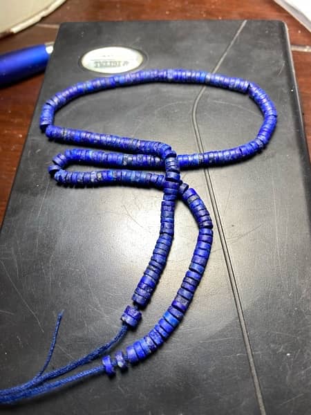 top quality 100% natural blue lapis lazuli stone necklace 2
