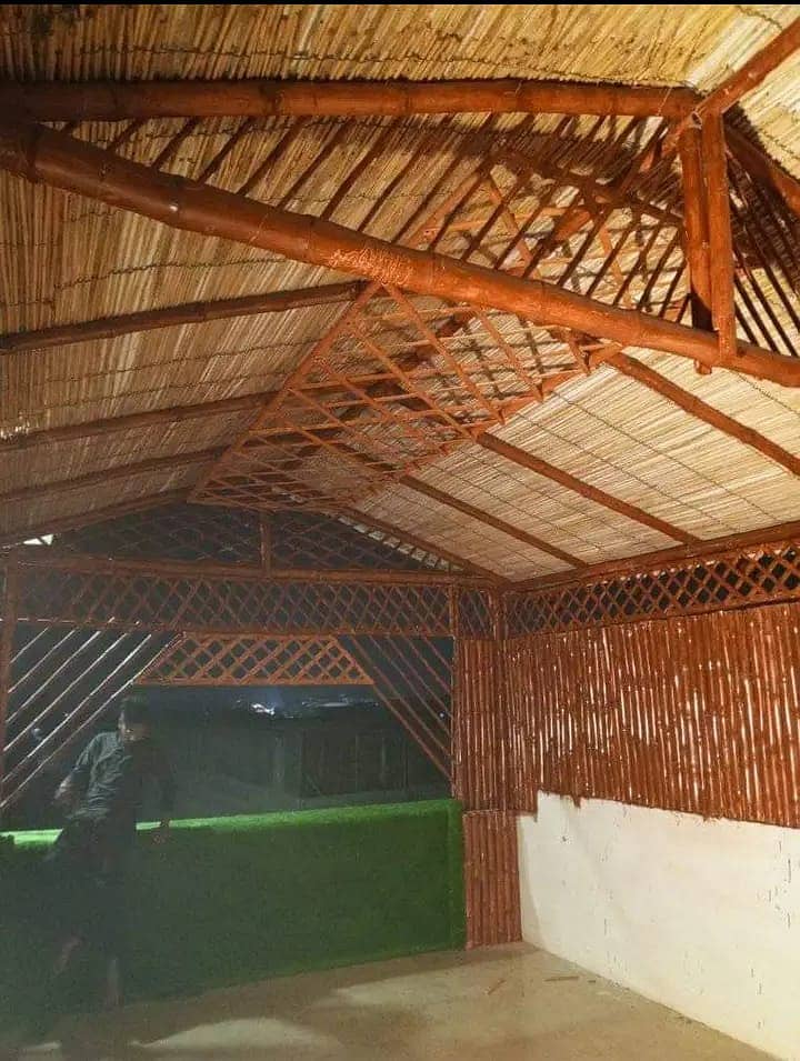 bamboo huts/parking shades/Jaffri shade/Bamboo Pent House/Baans Work 4