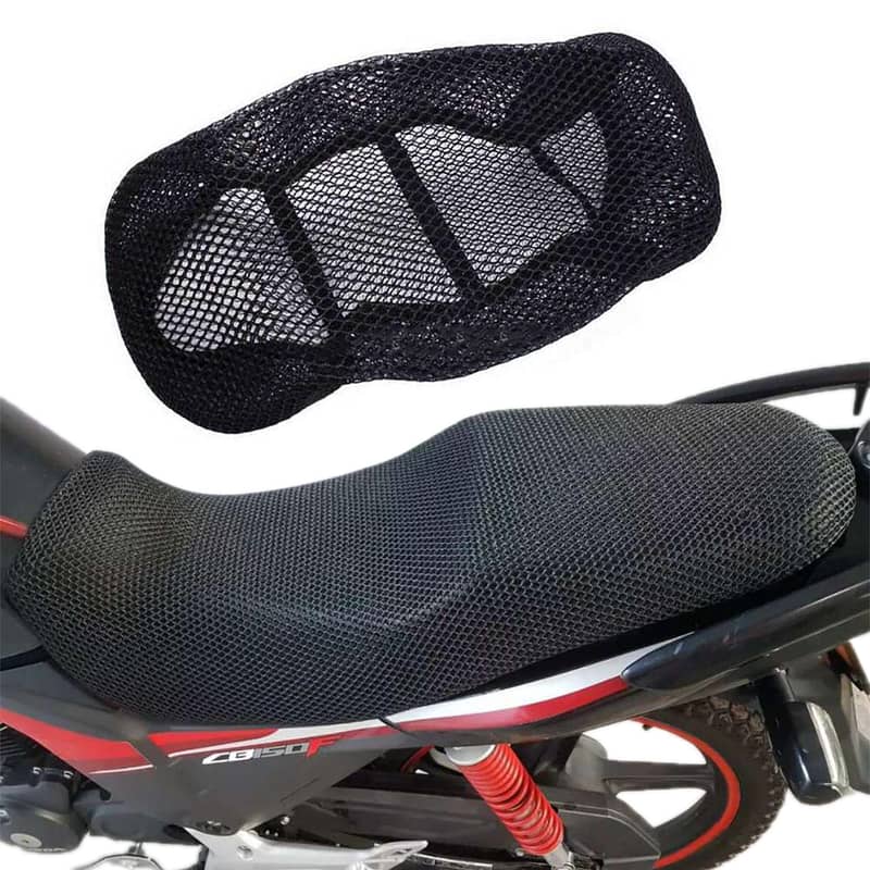 Motorcycle Seat Cover Mesh Seat Net Cover For Bike 2