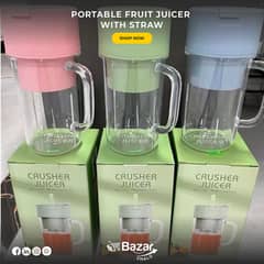 Portable Fruit Juicer with Straw
