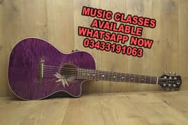AMERICAN MADE NEW ACOUSTIC GUITAR AVAILABLE MUSIC CLASSES KARACHI