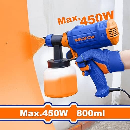 WADFOW Spray Paint, Electric Spray Machine 800ml, 100DIN-s, 2.0mm Nozz 3