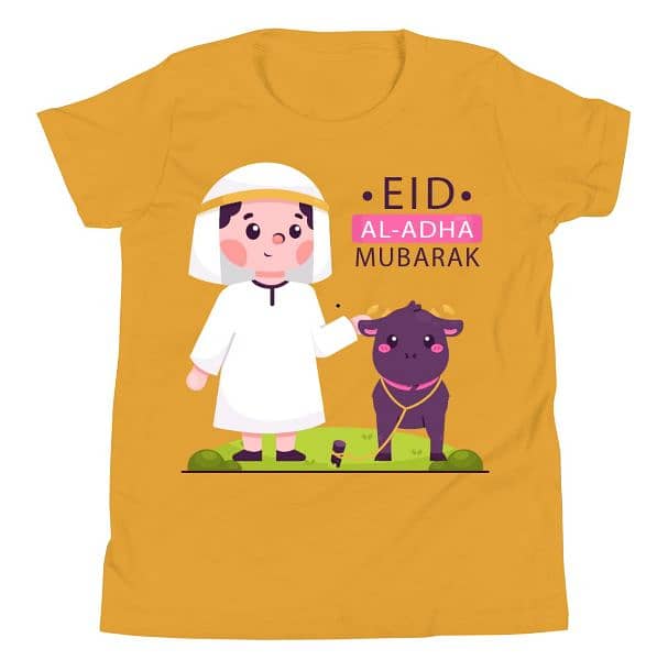 customized Bakra Eid Mubarak Kids T- shirt 4