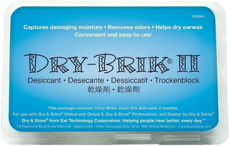 dry brik for cochlear implant processor& hearing aid moisture absorber 2