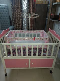 Baby cot with mayress