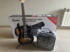 used electric guitar, Squier Affinity Stratocaster HSS Pack – Sunburst