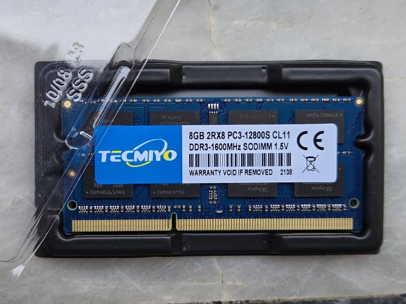 Laptop Ram DDR3 8GB 1600MHz 2