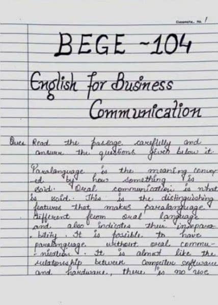 Hand writing work available in cheapest rate 2