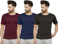 men's stitched Jersey plain T-shirts pack of 3 0