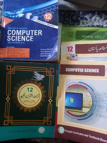 12 class book for F. A with (Education Civics computer ) 1