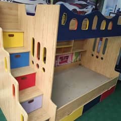triple bunk bed for kids 0