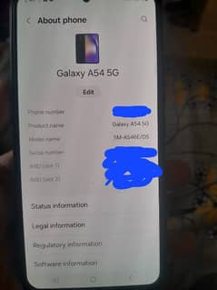 galaxy A54 8GB ram 256GB