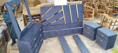 Bed Set/king size bed/double bed/wooden bed/dressing table