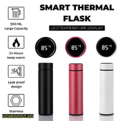 500ML smart thermos water bottle 0