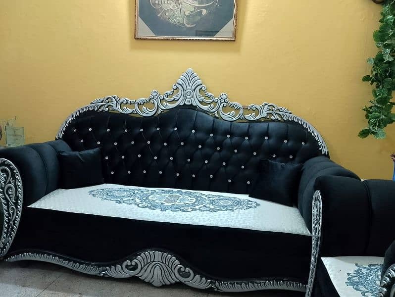 Black Sofa Set Made in 2024 2