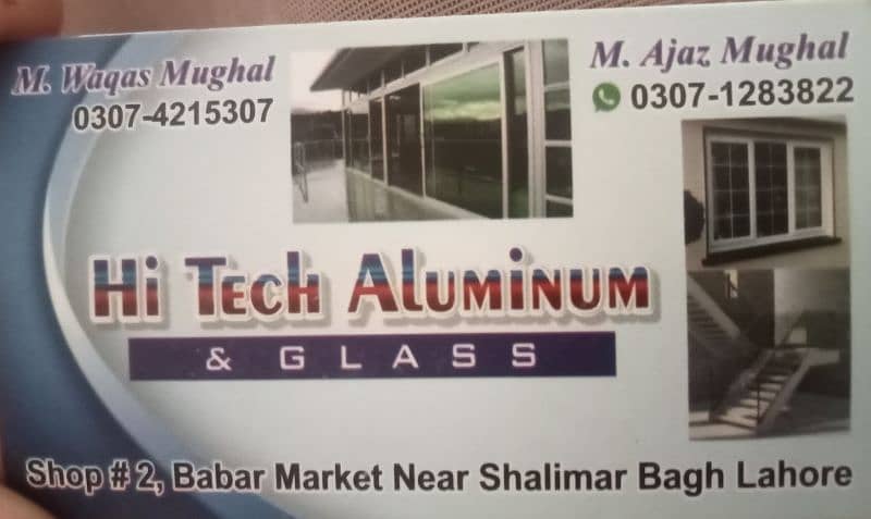 Aluminium windows and doors & 12 mm glass work 0