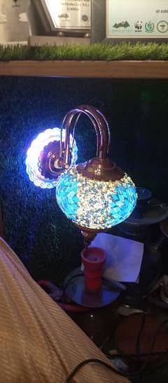 turkish wall lamp with 3 color chnage bulb 0