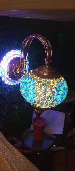 turkish wall lamp with 3 color chnage bulb 3