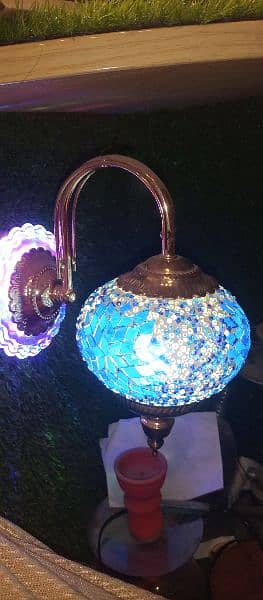 turkish wall lamp with 3 color chnage bulb 5