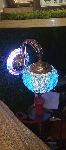 turkish wall lamp with 3 color chnage bulb 9