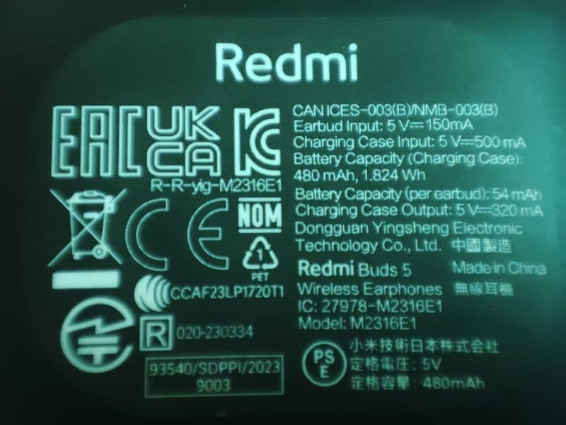 Redmi Buds 5 - Brand New with whole DABBA Accessories 5
