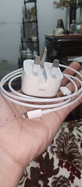 Apple 20 watt adapter and type c to lightning cable 2