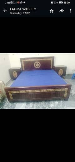 wooden bed Urgent sale need money