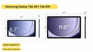 Samsung Galaxy Tab A9 & A9+ (Wi-Fi, 4GB RAM 64GB Storage) - New 2023