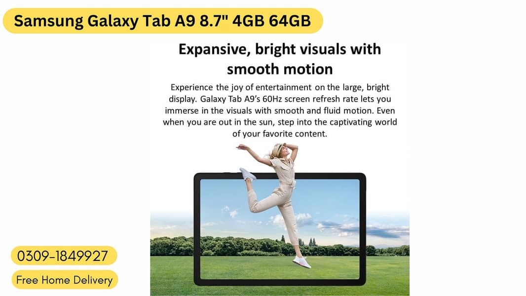 Samsung Galaxy Tab A9 & A9+ (Wi-Fi, 8GB RAM 128GB Storage) - New 2