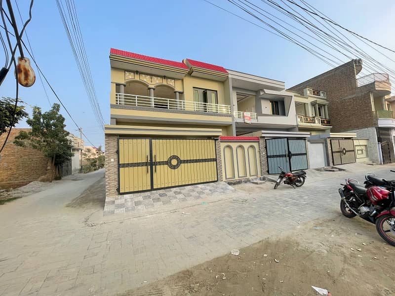 Bashir town Rafi qamar road New brand luxury carner 7 marly double story house for sale 1