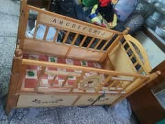 baby cot bed with swing less than market price