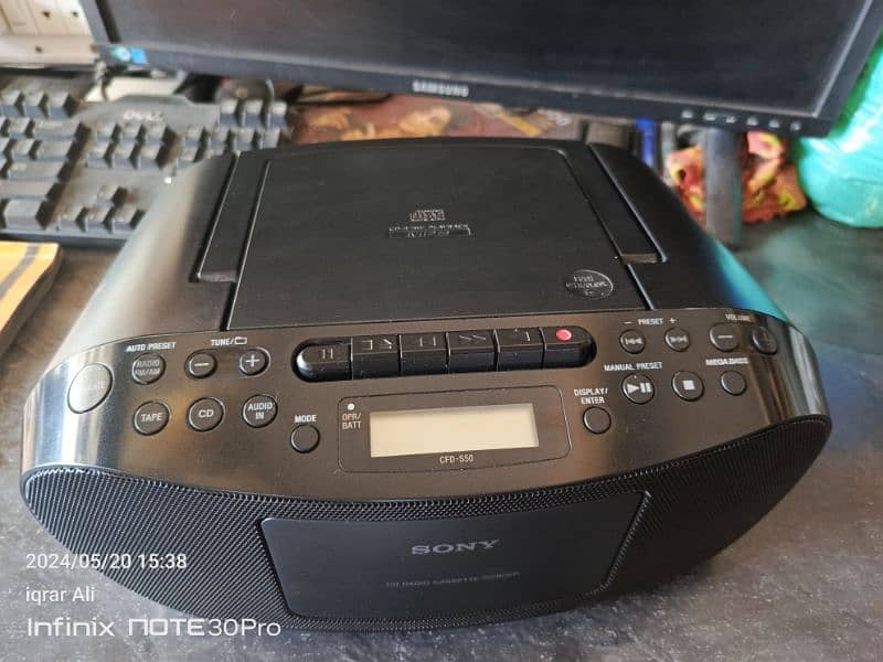 sony radio tape CD model cfd-s50 3