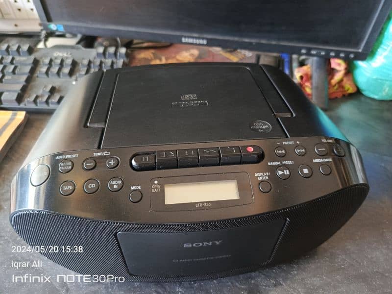 sony radio tape CD model cfd-s50 4