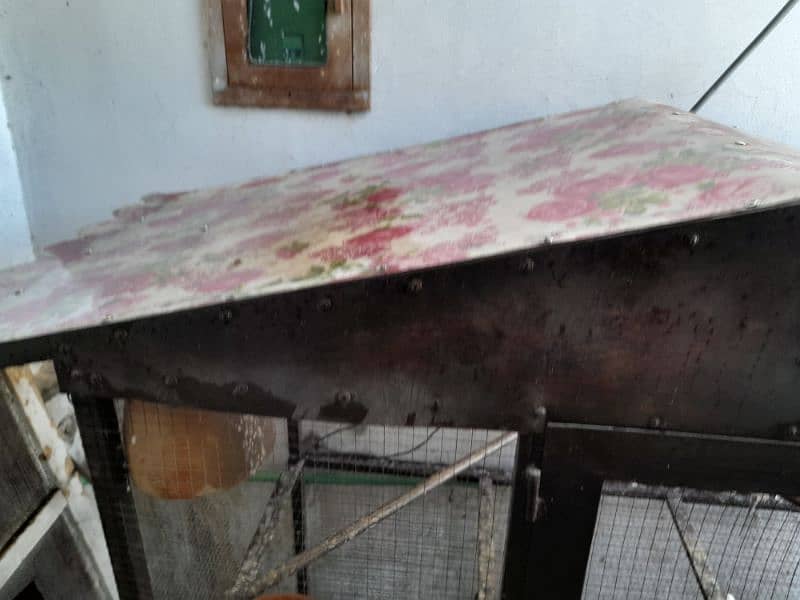 Parrots cage for sale in New condition not much used made with iron. 7