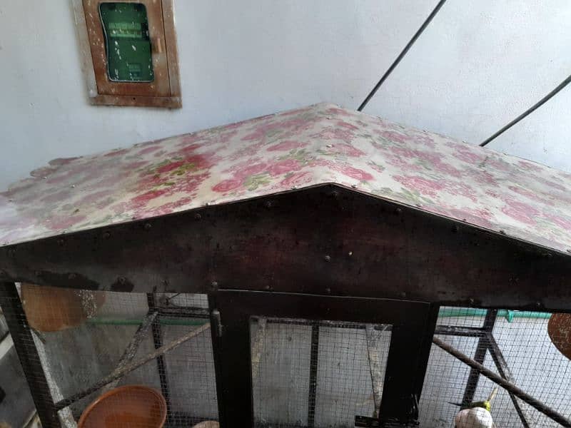 Parrots cage for sale in New condition not much used made with iron. 9