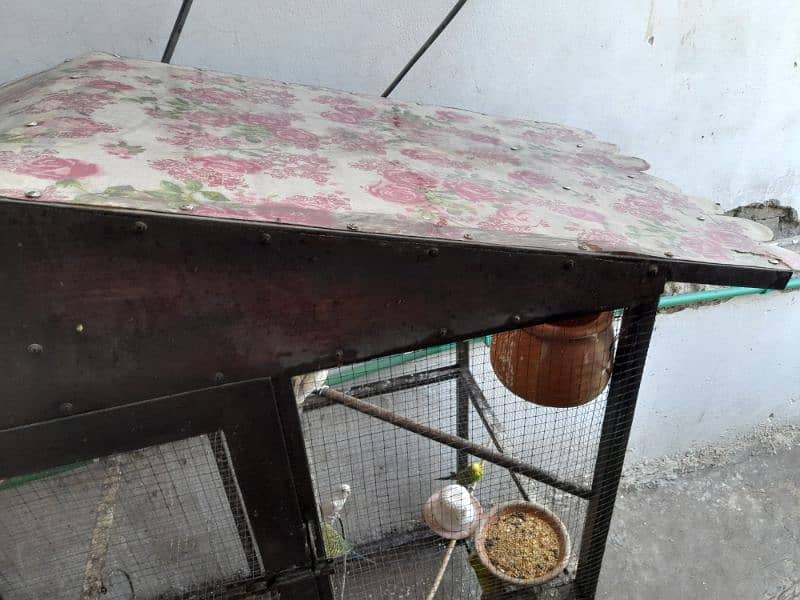 Parrots cage for sale in New condition not much used made with iron. 10