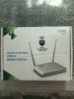 Ptcl modem router almost brand new with splitter