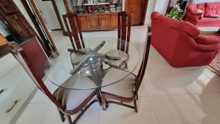 neat and clean woodin chair and table 0