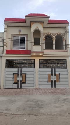 Hassan town Rafi qamar road New brand luxury 5 marly double story house for sale 0