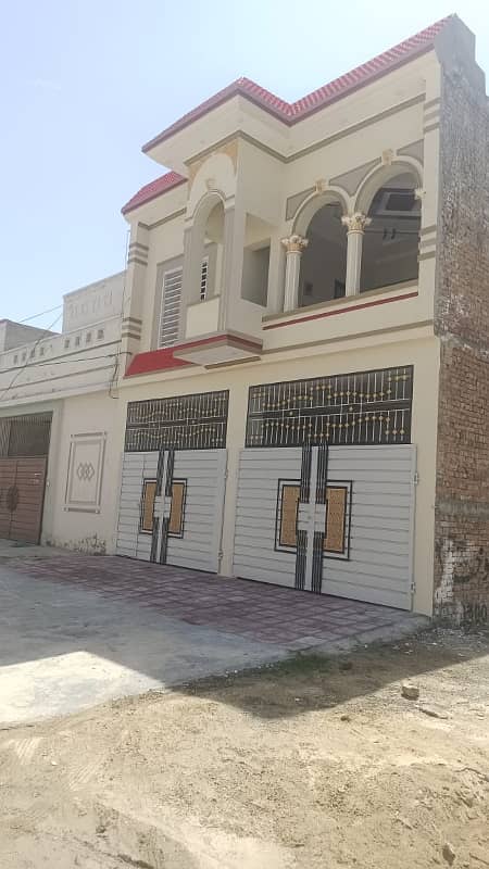 Hassan town Rafi qamar road New brand luxury 5 marly double story house for sale 1