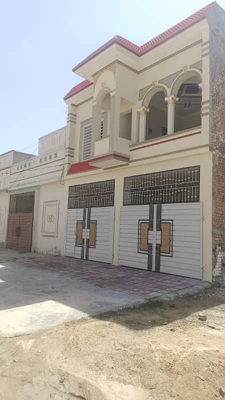 Hassan town Rafi qamar road New brand luxury 5 marly double story house for sale 7