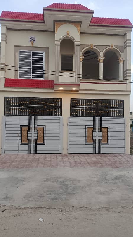Hassan town Rafi qamar road New brand luxury 5 marly double story house for sale 16
