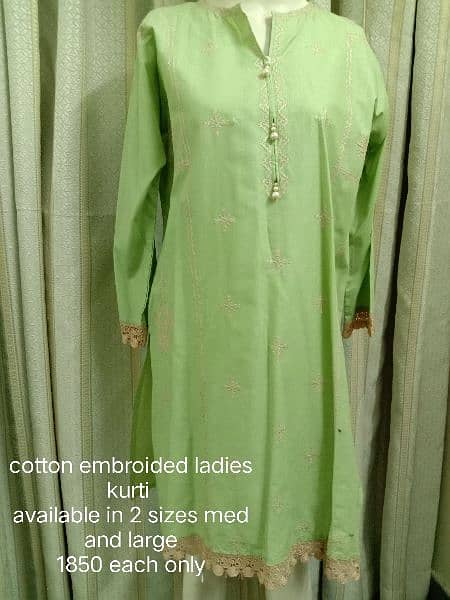 ladies and girls embroided kurties 1